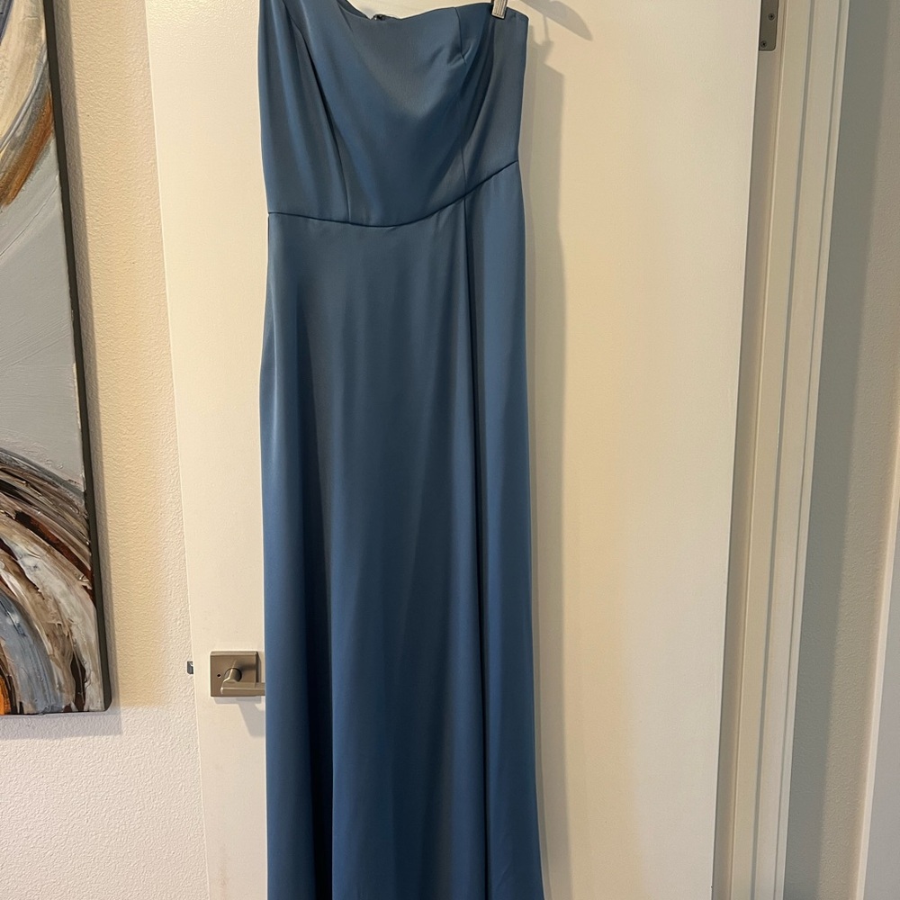 Celebrate DB Studio One shoulder Blue Dress